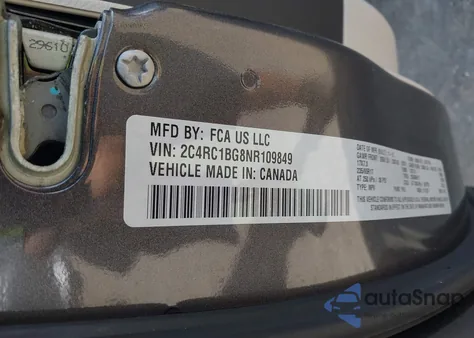 2022 Chrysler Pacifica Touring L from USA, damaged, VIN 2C4RC1BG8NR109849